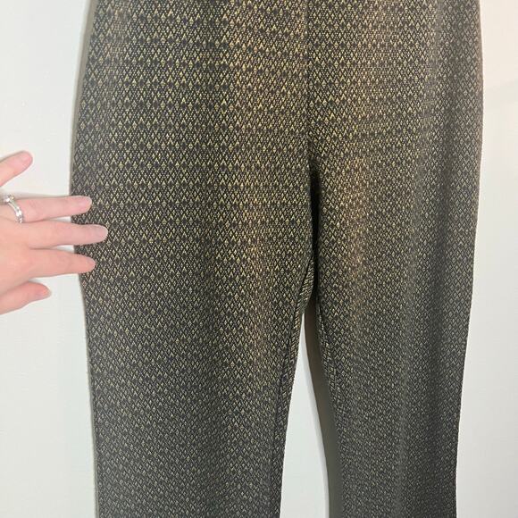 URBAN OUTFITTERS FITTED BOOTCUT PULL ON PANTS SIZE MEDIUM NAVY MUSTARD - Picture 3 of 6